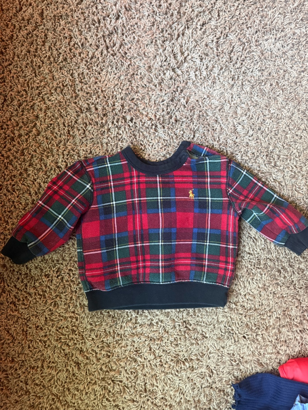 Plaid Ralph Lauren sweatshirt